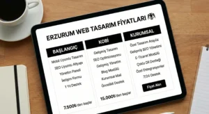Erzurum Web Tasarım Fiyatları